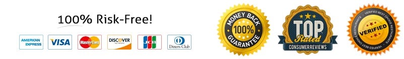 100% Risk-Free - All major credit cards accepted